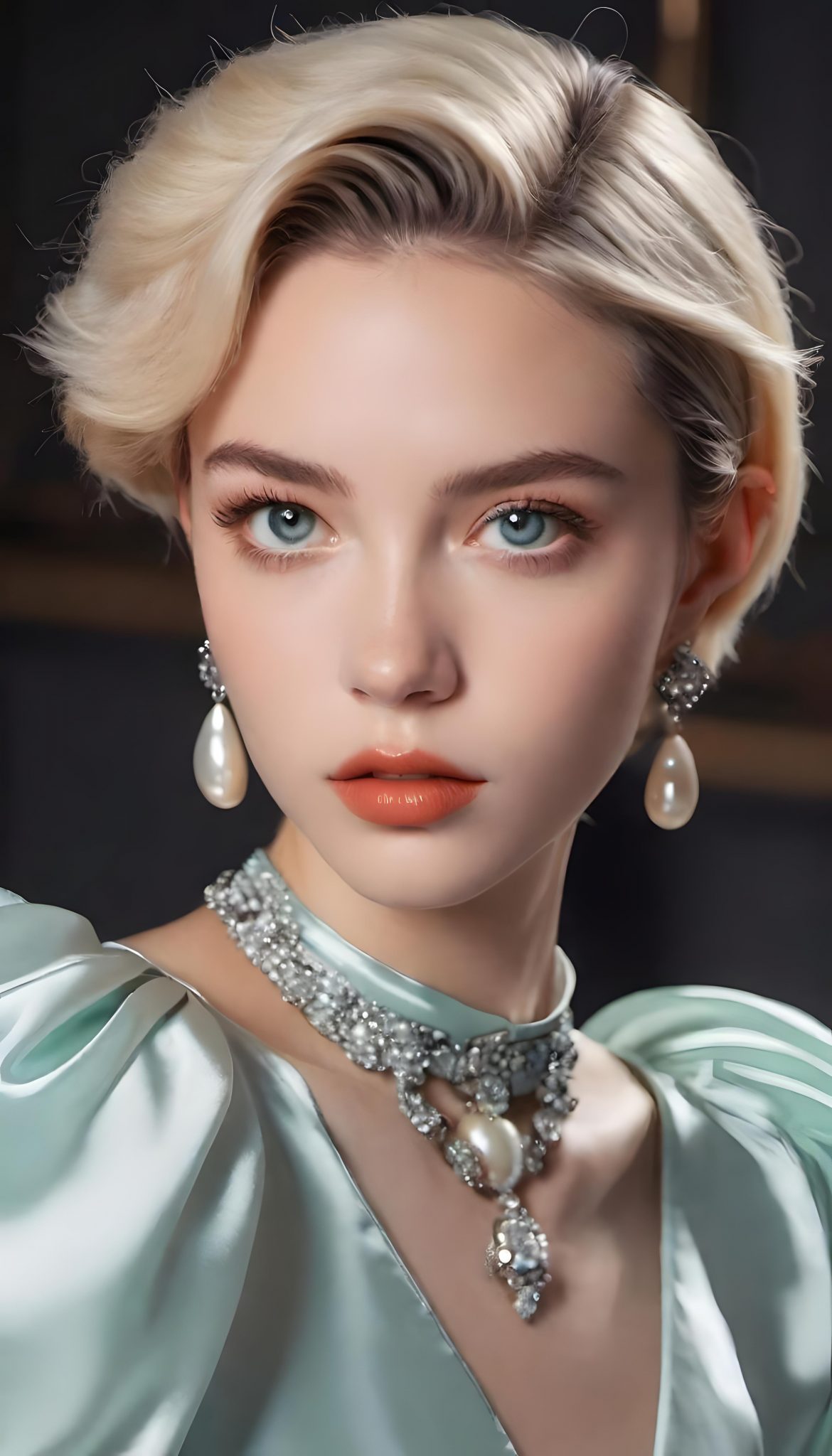 Seraphina's Enchanting Satin Gown: Elevate Your Elegance