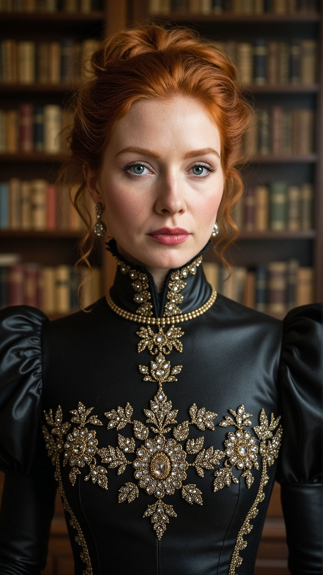 Whispers of Satin Dominion: The Library Where Hearts Surrender